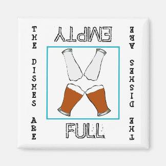 Beer fullt tom Dishwasher Magnet