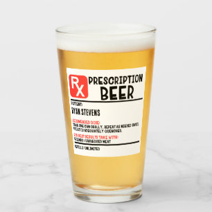 Beer Funny Beer Humor (anpassad namnförskrivning) Glaskopp