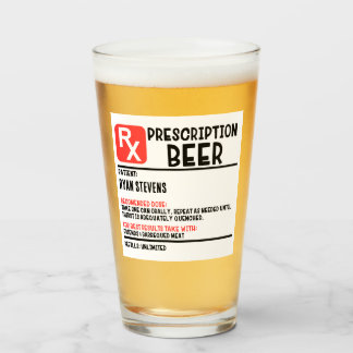 Beer Funny Beer Humor (anpassad namnförskrivning) Glaskopp