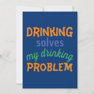 Beer Funny Quote: Drag av lösningsmedel Dricksprob Julkort