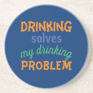 Beer Funny Quote: Drag av lösningsmedel Dricksprob Underlägg