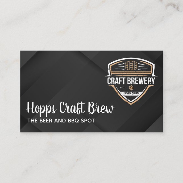 Beer Garden | Brewery Visitkort (Framsida)