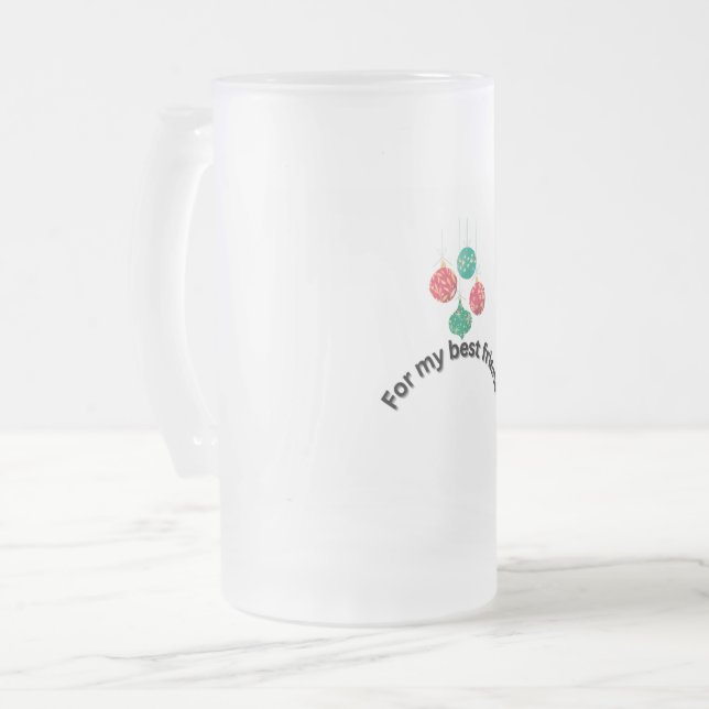 Beer Glass Frostat Ölglas (Framsida vänster)