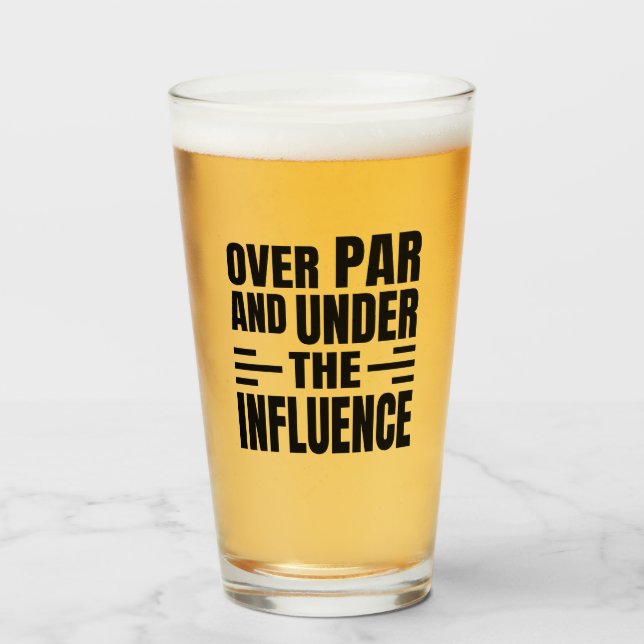 Beer Glass Golf Par Glaskopp (Framsida fylld)