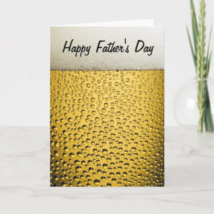 Beer Glass Lycklig Fars dag Kort