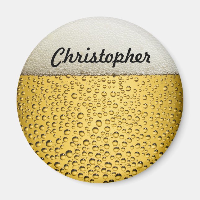 Beer Glass Personalize Photo Magnet (Framsidan)