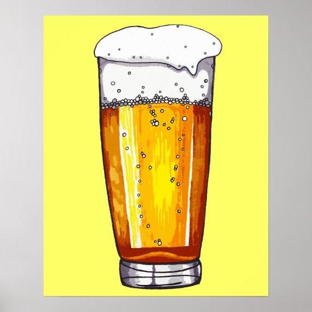 Beer Glass Poster (Framsidan)