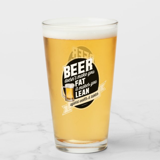 Beer gör dig lean glaskopp (Framsida fylld)