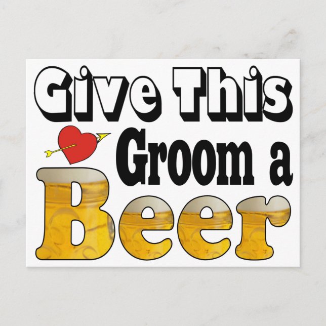 Beer Groom Vykort (Framsida)