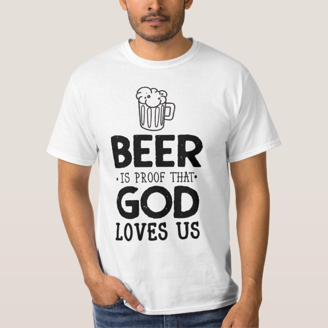 Beer gud Kärlek USA Manar Shirt T (Framsida)