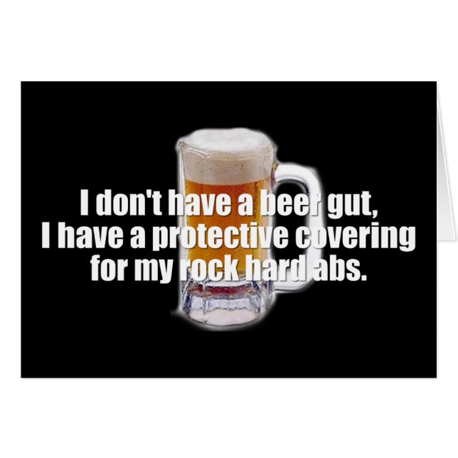 Beer Gut Hälsningskort (Framsidan Horizontal)