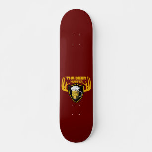 BEER HUNTER Lustig älskare-offertgåva Mini Skateboard Bräda 18,5 Cm