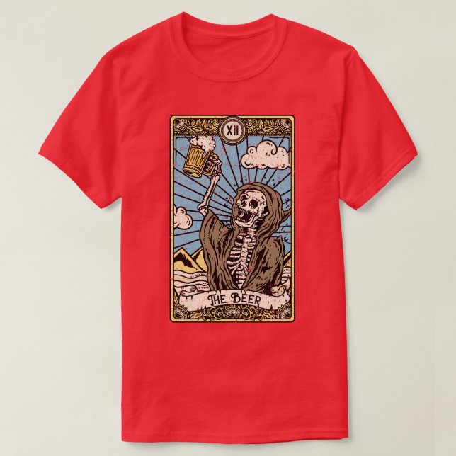 Beer i Gothic Tarot d I Fortune Teller 1 T Shirt (Design framsida)