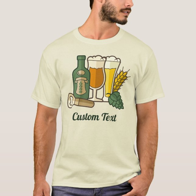 Beer Icons T-Shirt (Framsida)