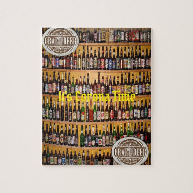 Beer Jigszawa Puzzle Det är Corona Time Pussel (Vertikal)