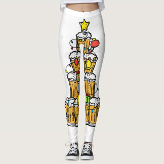Beer Julgran Julafton Brew Pappa Manar Leggings