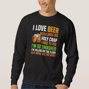 Beer Kärlek Me Heliga Crap Beer Lång Ärmad Tröja