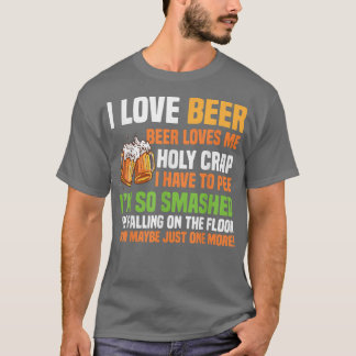 Beer Kärlek Me Heliga Crap Funny Beer Design T Shirt
