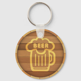 Beer Keg Keychain Nyckelring