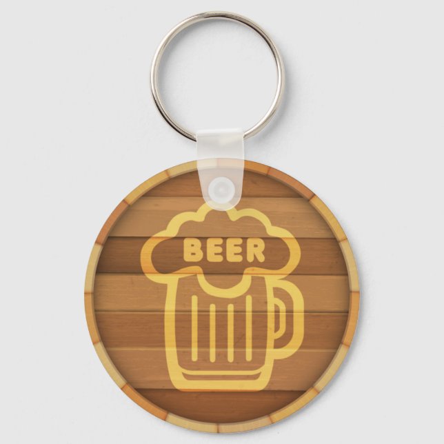Beer Keg Keychain Nyckelring (Framsida)