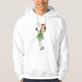 Beer Loving Irish Pin Up Hoodie