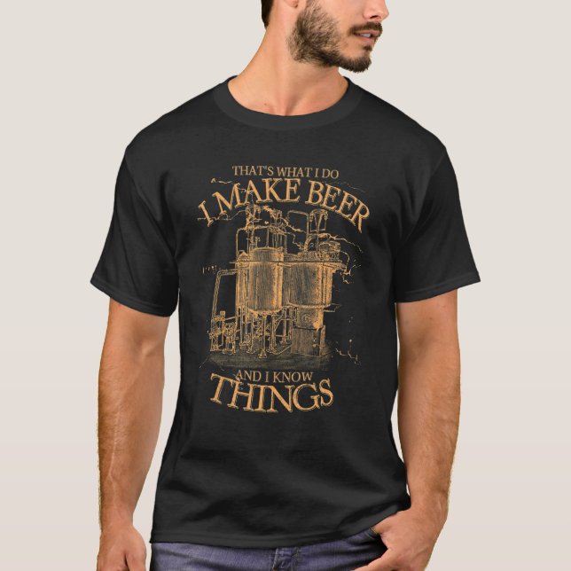 Beer Maker Beer Brewmaster T Shirt (Framsida)