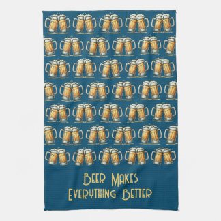 Beer Makes Everything Better Kitchen Towel Kökshandduk