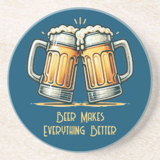 Beer Makes Everything Better Underlägg
