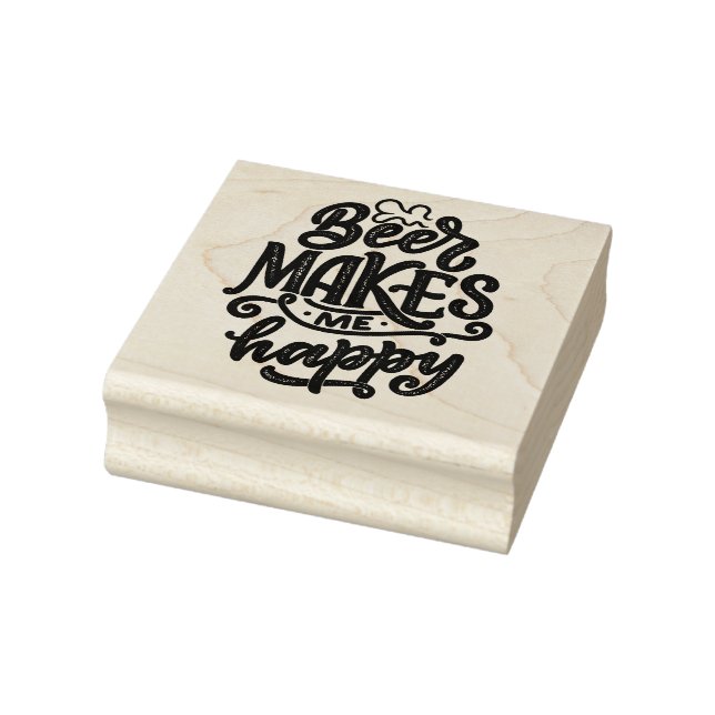 Beer Makes mig Lycklig Stämpel (Stämpel)