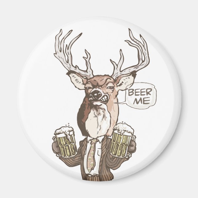 Beer Me Beer Buck av Mudge Studios Magnet (Framsidan)