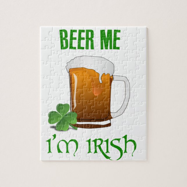Beer Me jag är Irish Pussel (Vertikal)