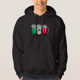 Beer Mexican Flagga Cinco De Mayo Women Mexiko Hoodie
