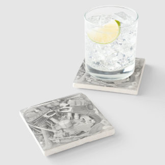 Beer Motorcycle Coaster 18 Stenunderlägg