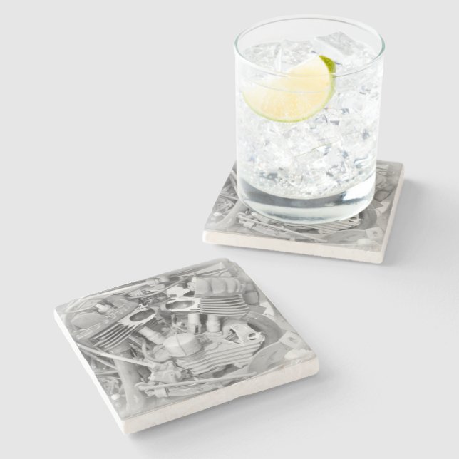 Beer Motorcycle Coaster 18 Stenunderlägg (Sidan)