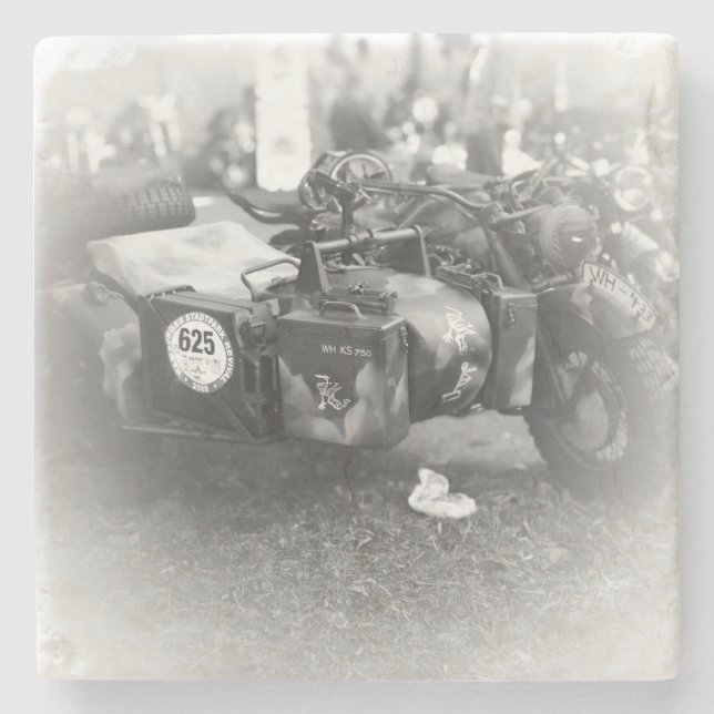 Beer Motorcycle Coaster 4 Stenunderlägg (Framsidan)