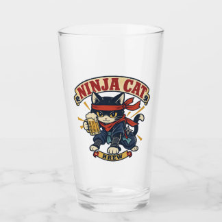 Beer Mug Design - Ninja Cat Brew - Glaskopp