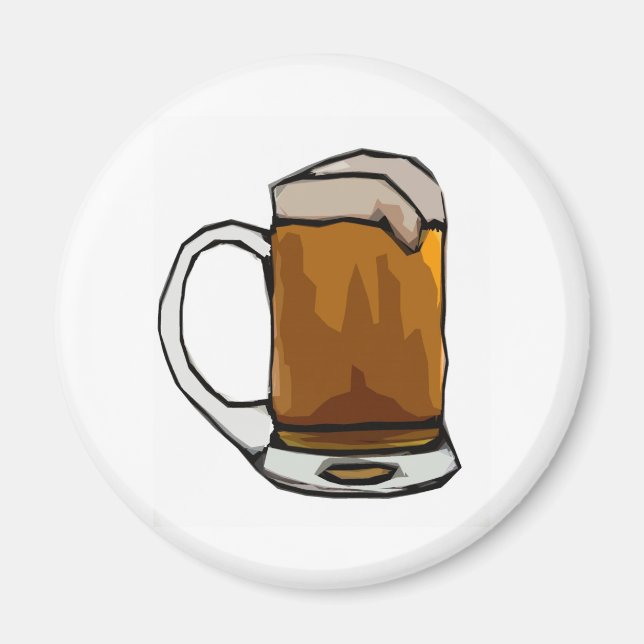 Beer Mugg Caricature Magnet (Framsidan)