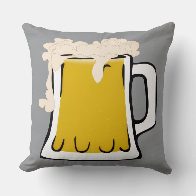 Beer Mugg Cushion Kudde (Framsida)