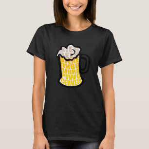 Beer Mugg Drinking Foam Cerveza Internationell Öl T Shirt