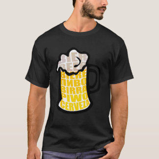 Beer Mugg Drinking Foam Cerveza Internationell Öl T Shirt