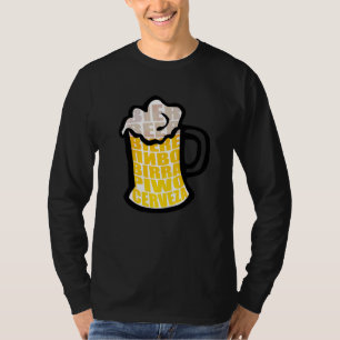 Beer Mugg Drinking Foam Cerveza Internationell Öl T Shirt