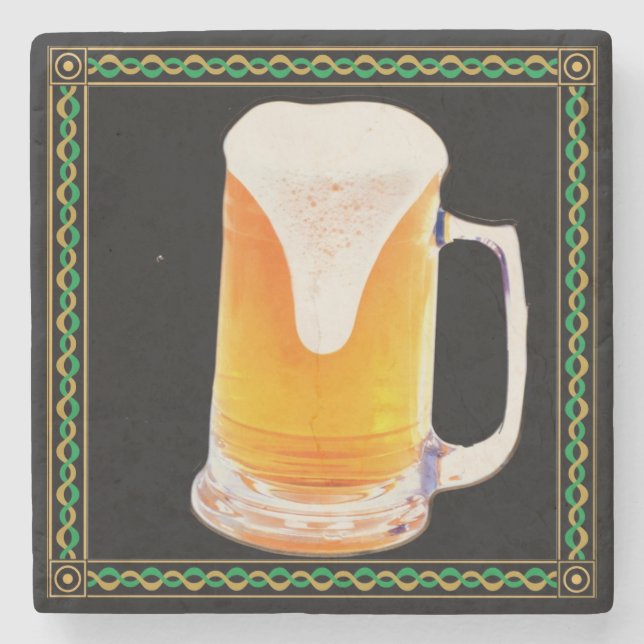 Beer Mugg Marble Stone Underlägg Sten (Framsidan)