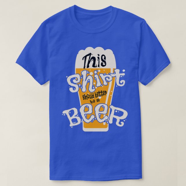 Beer Mugg med ölcitat T Shirt (Design framsida)
