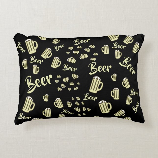 Beer Mugg Prydnadskudde (Framsidan)