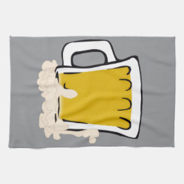 Beer Mugg Tea Towel Kökshandduk