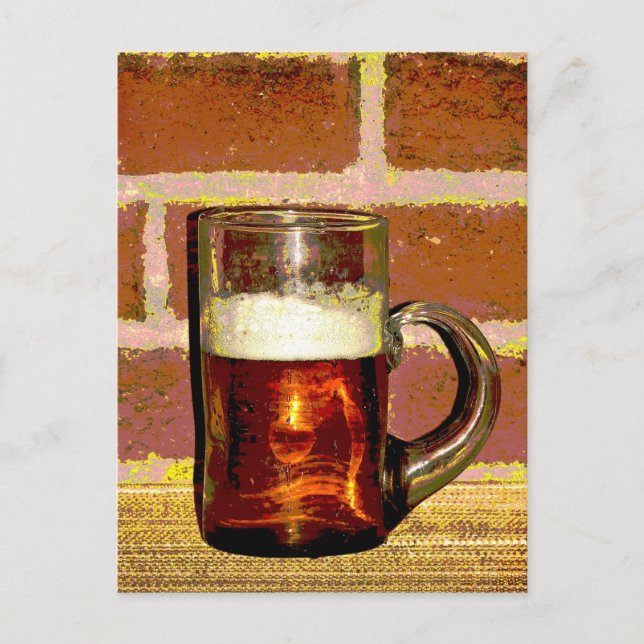 Beer Mugg Vykort (Framsida)