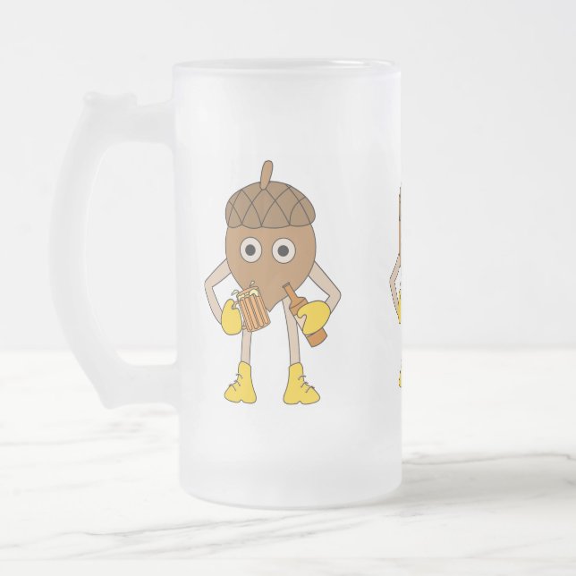 Beer Nöt Frostat Ölglas (Vänster)