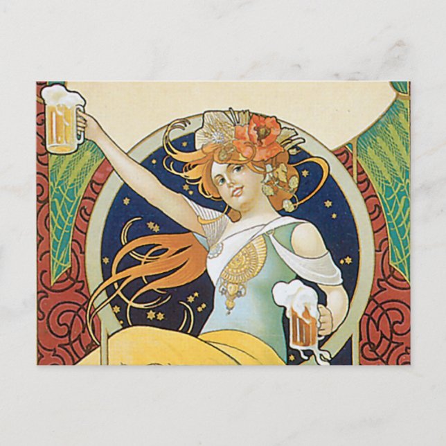 Beer Nouveau Vykort (Framsida)