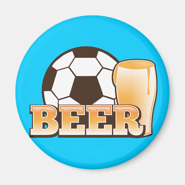 BEER och fotboll Magnet (Framsidan)
