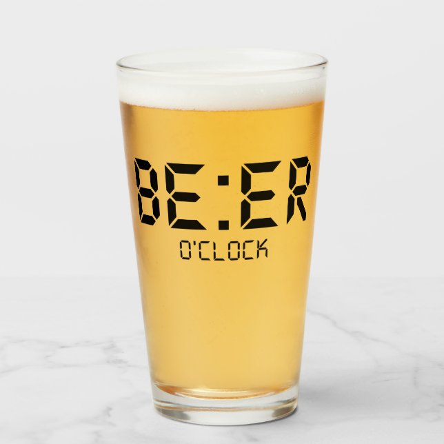 Beer O'Clock Oktoberfest Glaskopp (Framsida fylld)